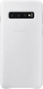 Samsung Leather Cover для Galaxy S10 White