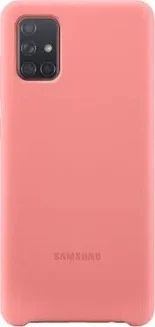Samsung Silicone Cover для Galaxy A71 Pink