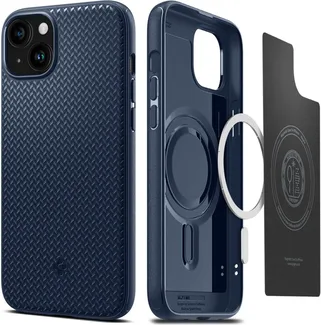 Spigen Mag Armor (MagFit) для Apple iPhone 15 Plus Navy blue