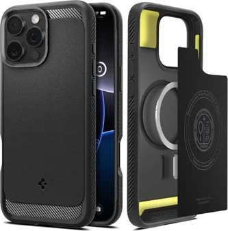 Spigen Rugged Armor (MagFit) для Apple iPhone 16 Pro Max Matte Black