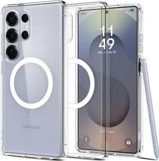 Spigen Ultra Hybrid (MagFit) для Samsung Galaxy S25 Ultra Clear White