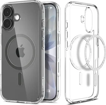 Spigen Ultra Hybrid (MagFit) для Apple iPhone 17 clear Graphite