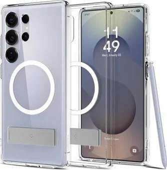 Spigen Ultra Hybrid S (MagFit) для Samsung Galaxy S25 Ultra Clear White