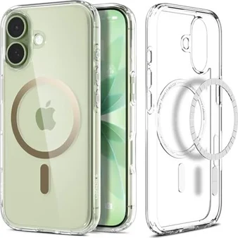 Spigen Ultra Hybrid (MagFit) для Apple iPhone 17 clear gold