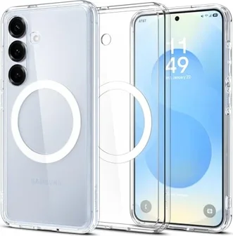 Spigen Ultra Hybrid (MagFit) для Samsung Galaxy S25+ Clear White