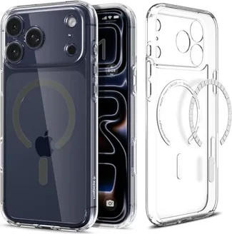 Spigen Ultra Hybrid (MagFit) для Apple iPhone 17 Pro clear Graphite