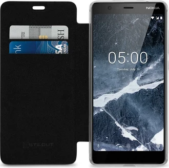 Stilgut Book Type NFC/RFID Blocking Cover для Nokia 5.1 Black