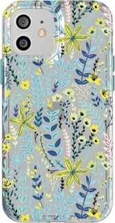 tech21 Evo Art Botanical Garden для Эпл Айфон 12/12 Про синий