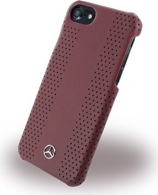 Mercedes-Benz Hard Cover Leather perforated stripes II for Apple iPhone 7 red 