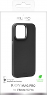 Puro Icon Mag Pro Cover for Apple iPhone 15 Pro black 