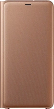 Самсунг Flip wallet для Галакси A7 (2018) золотой