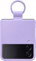 Samsung Silicone Cover with ring for Galaxy Z Flip 4 Bora purple 