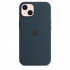 Apple iPhone 13 Silicone Case with MagSafe Abyss Blue 