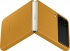 Samsung Leather Cover for Galaxy Z Flip 3 Mustard 