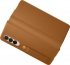 Samsung Leather Flip Cover for Galaxy Z Fold 3 5G Camel 