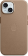 Apple Feingewebe case with MagSafe for iPhone 15 Taupe 