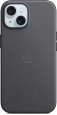 Apple Feingewebe case with MagSafe for iPhone 15 black 