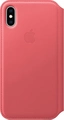Эпл Айфон XS Leather Folio Peony розовый