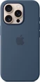 Эпл silicone case with MagSafe для Айфон 16 Про Denim