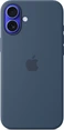 Эпл silicone case with MagSafe для Айфон 16 Плюс Denim