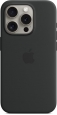 Apple silicone case with MagSafe for iPhone 15 Pro black 