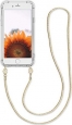 KWMobile sleeve with cord for Apple iPhone 6/6S transparent/gold 