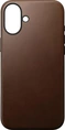 Nomad modern Leather case для Apple iPhone 16 Plus коричневый