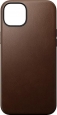 Nomad modern Leather case for Apple iPhone 15 Plus Rustic Brown 