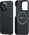 Pitaka MagEZ case 4 Twill for Apple iPhone 15 Pro black/grey (KI1501PA)