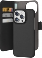 Puro wallet Detachbale 2 in 1 case for Apple iPhone 15 Pro Max black 