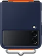 Samsung Silicone Cover with strap для Galaxy Z Flip 3 Navy