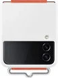 Samsung Silicone Cover with strap для Galaxy Z Flip 4 white