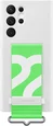 Samsung Silicone Cover with strap для Galaxy S22 Ultra white