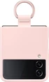 Samsung Silicone Cover with ring для Galaxy Z Flip 4 розовый