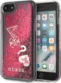 Guess Hard Cover Hearts Liquid Glitter для Apple iPhone SE (2020) Red