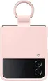 Samsung Silicone Cover with Ring для Galaxy Z Flip 4 Pink