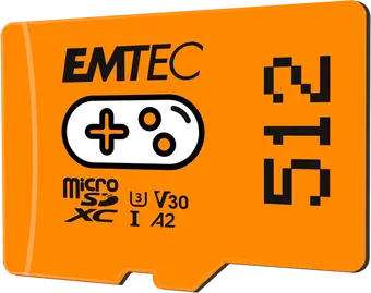 Emtec GAMING R100/W50 microSDXC 512GB, UHS-I U3, A2, Class 10
