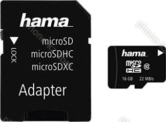 Hama High Speed microSDHC 16GB Adapter Kit, Class 10