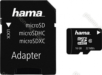 Hama High Speed microSDHC 16GB Adapter Kit, Class 10