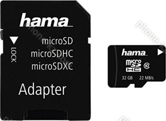 Hama High Speed microSDHC 32GB Adapter Kit, Class 10