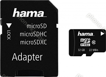 Hama High Speed microSDHC 32GB Adapter Kit, Class 10