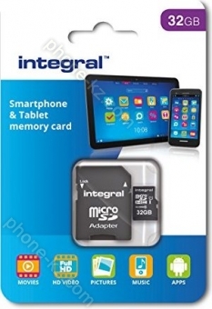 Integral Smartphone and Tablet R90 microSDHC 32GB Kit, UHS-I U1, Class 10