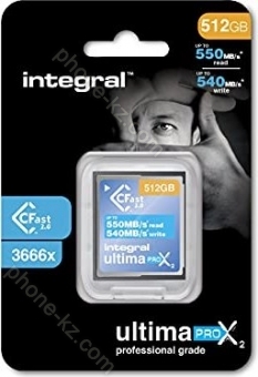 Integral ultima PRO X2 R550/W540 CFast 2.0 CompactFlash Card 512GB