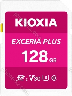 KIOXIA EXCERIA PLUS R100/W65 SDXC 128GB, UHS-I U3, Class 10