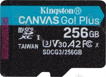 Kingston Canvas Go! Plus R170/W90 microSDXC 256GB, UHS-I U3, A2, Class 10