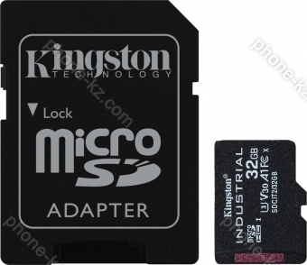 Kingston Industrial Temperature Gen2 R100 microSDHC 32GB Kit, UHS-I U3, A1, Class 10