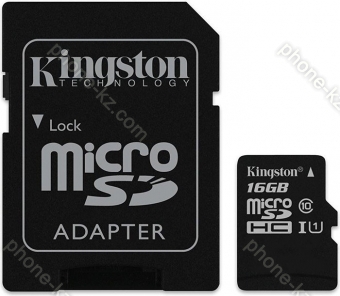 Kingston Industrial Temperature R90/W45 microSDHC 16GB Kit, UHS-I, Class 10