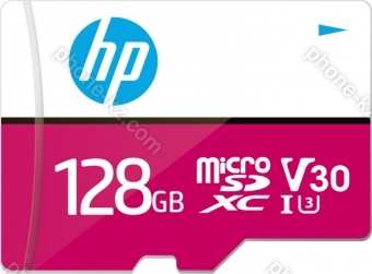 PNY HP mxV30 R100/W85 microSDXC 128GB Kit, UHS-I U3, Class 10