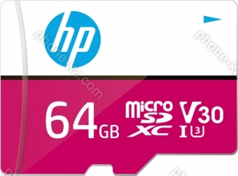 PNY HP mxV30 R100/W85 microSDXC 64GB Kit, UHS-I U3, Class 10