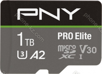 PNY Pro Elite R100/W90 microSDXC 1TB Kit, UHS-I U3, A2, Class 10